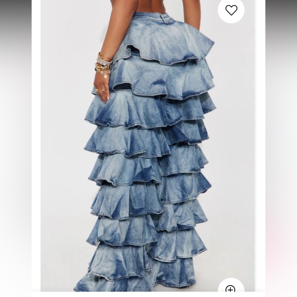 Ruffled Tiered Comfy Jeans